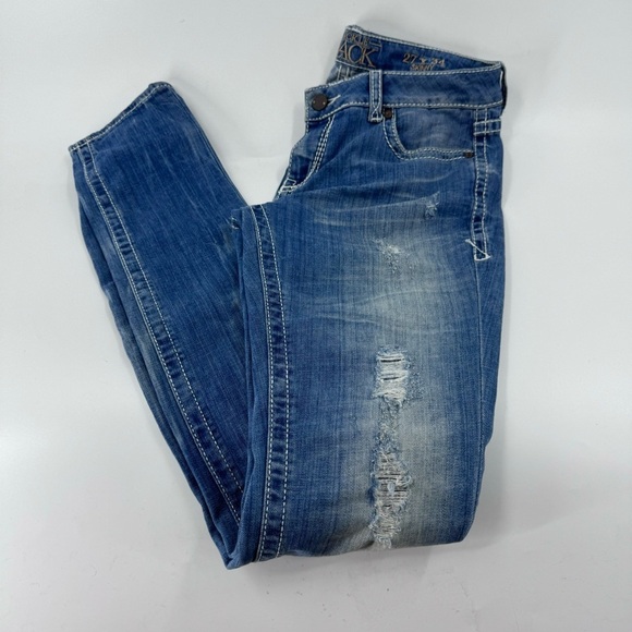 Buckle Black Skinny Jeans - Picture 6 of 9